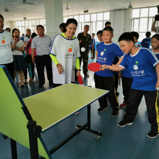 2019小球大爱落地涞源 王楠关注体育教育扶贫