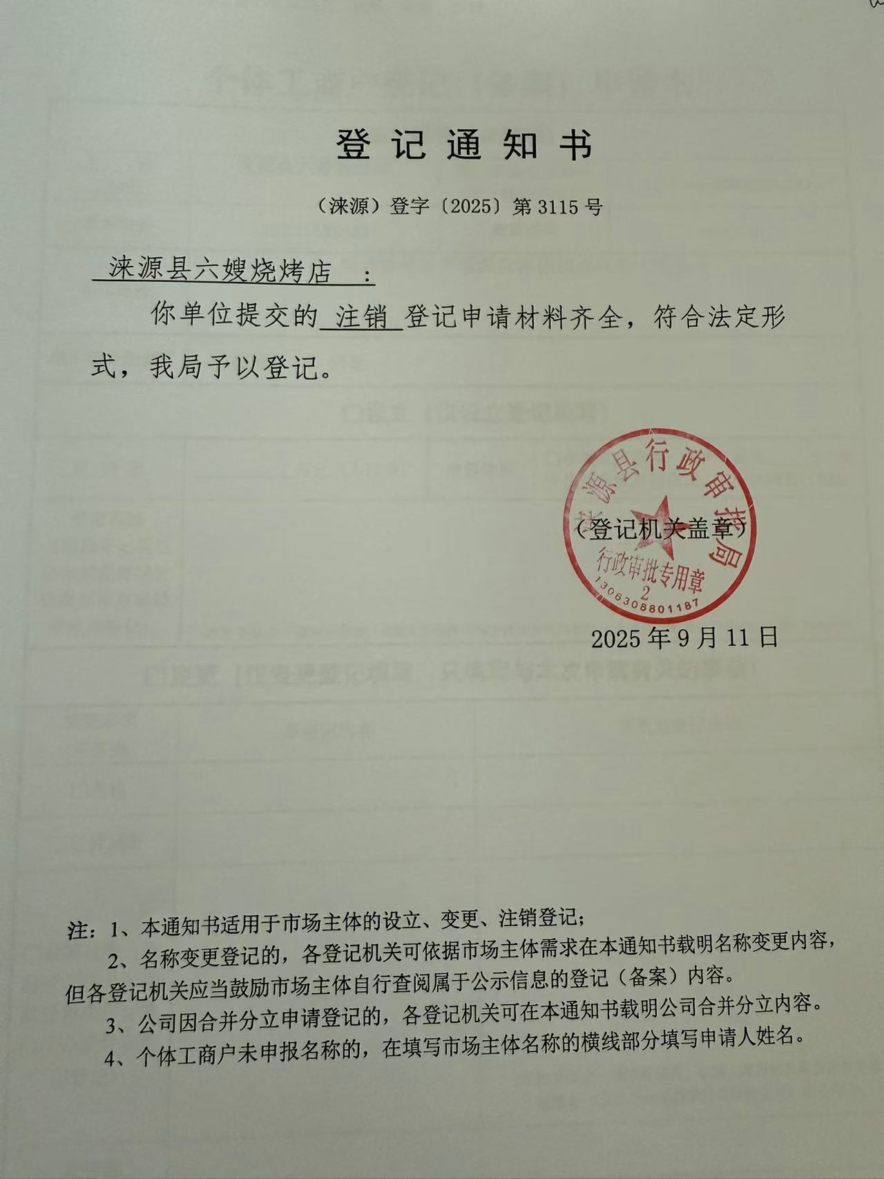 涞源县六嫂烧烤店登记通知书.jpg